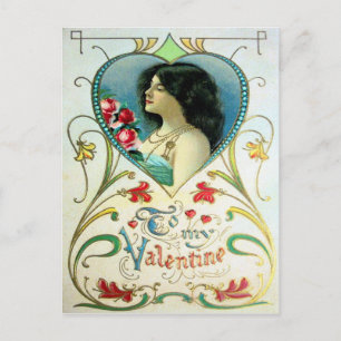 Victorian Valentine Helg Vykort
