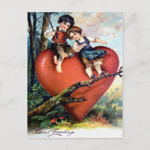 Victorian Valentine Helg Vykort