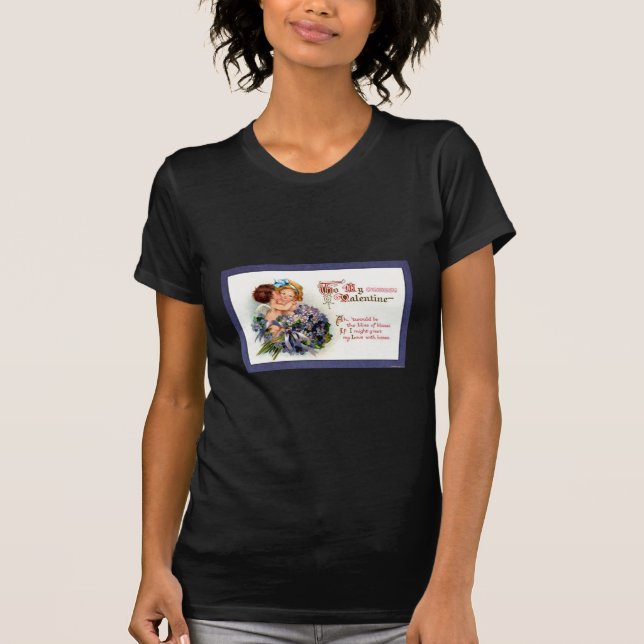 Victorian Valentine "The Bliss of Kisses"-gåvor Tee Shirt (Framsida)