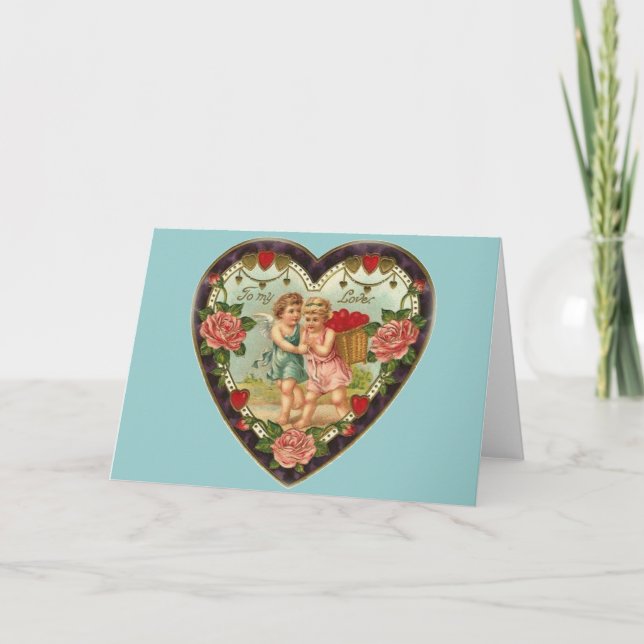 Victorian Valentine till min Kärlek II Helgkort (Framsida)