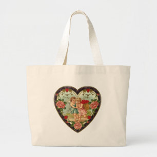 Victorian Valentine till min Kärlek II Jumbo Tygkasse