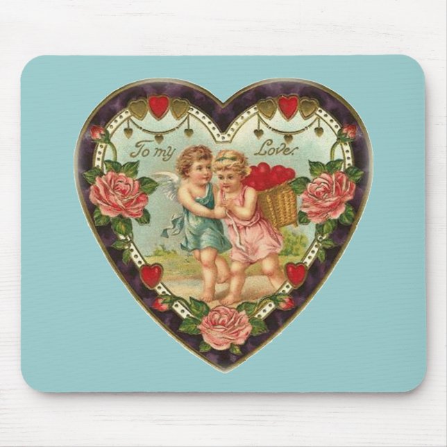 Victorian Valentine till min Kärlek II Musmatta (Framsidan)