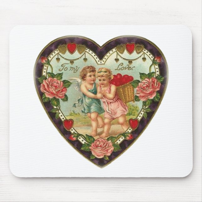 Victorian Valentine till min Kärlek II Musmatta (Framsidan)