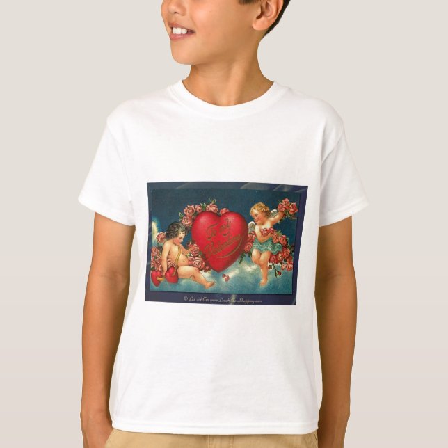 Victorian Valentine till min Valentine Tee Shirt (Framsida)