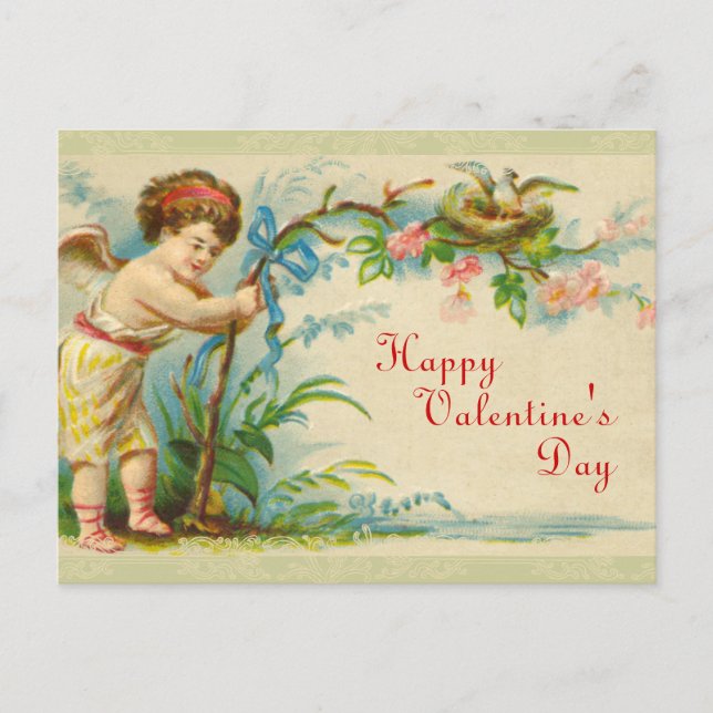 Victorian Valentine vycard Helg Vykort (Framsida)