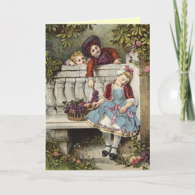 Victorian Valentines day Card Helgkort (Framsida)