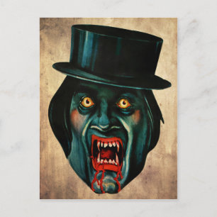 Victorian Vampire Ansikte vycard Vykort