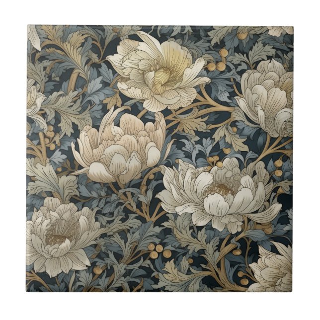 Victorian Vines - William Morris Kakelplatta (Framsidan)