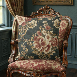 Victorian Vintage Floral Kudde