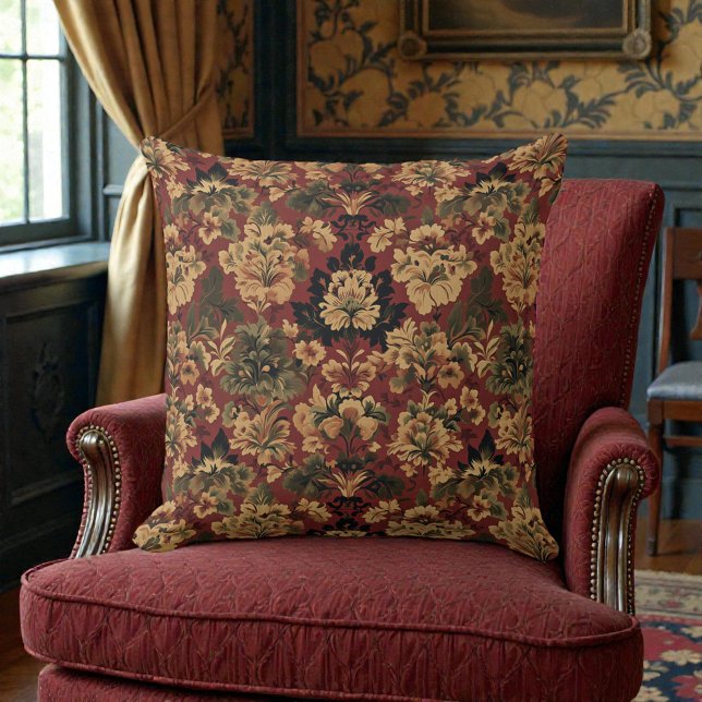 Victorian Vintage Floral Kudde (Skapare uppladdad)