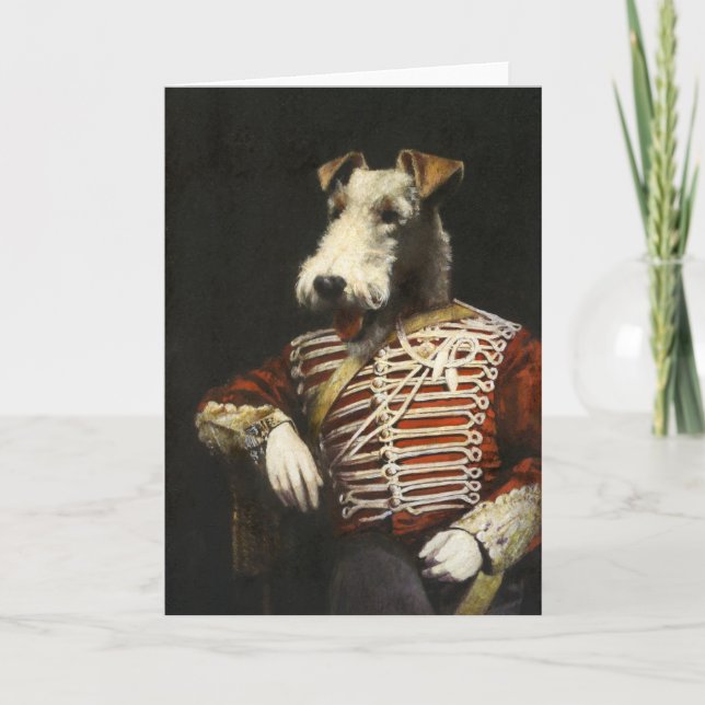 Victorian Vintage Fox Terrier Kort (Framsida)