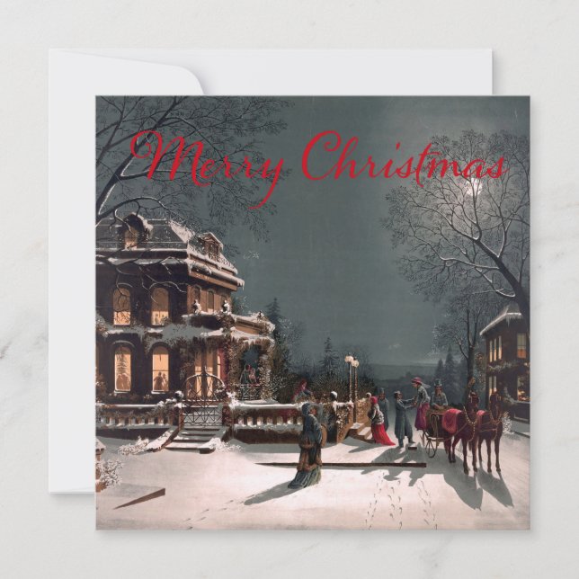 Victorian Vintage God natt Kort (Framsida)