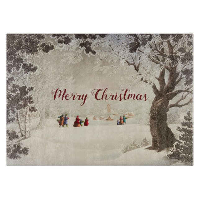 Victorian Vintage julvinterscen (Framsidan)