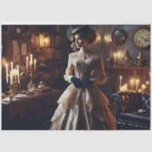 Victorian Vintage Mysterious Elegant Woman 