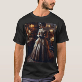 Victorian Vintage Mysterious Elegant Woman T Shirt