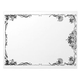 Victorian Visage och Vines gräns Anteckningsblock