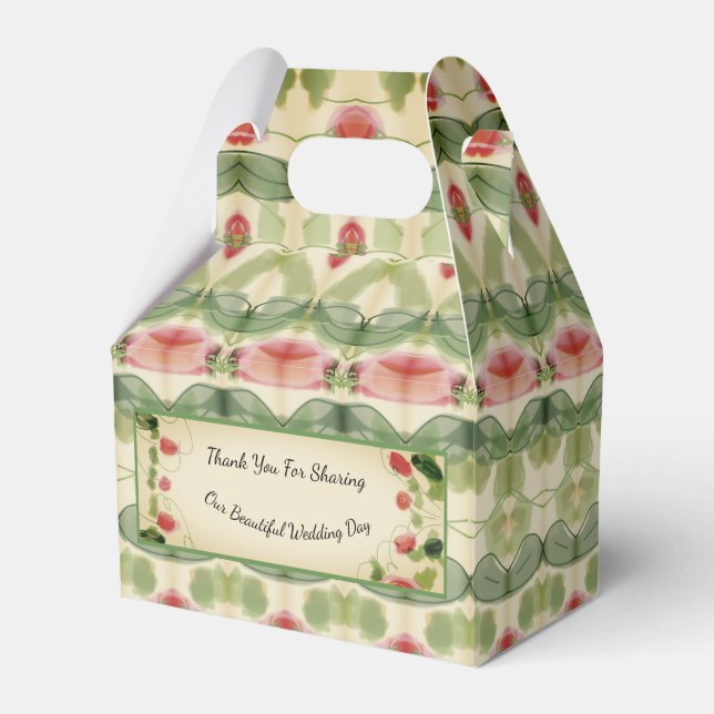 Victorian Wedding Favor Box Presentaskar (Framsidan Sidan)