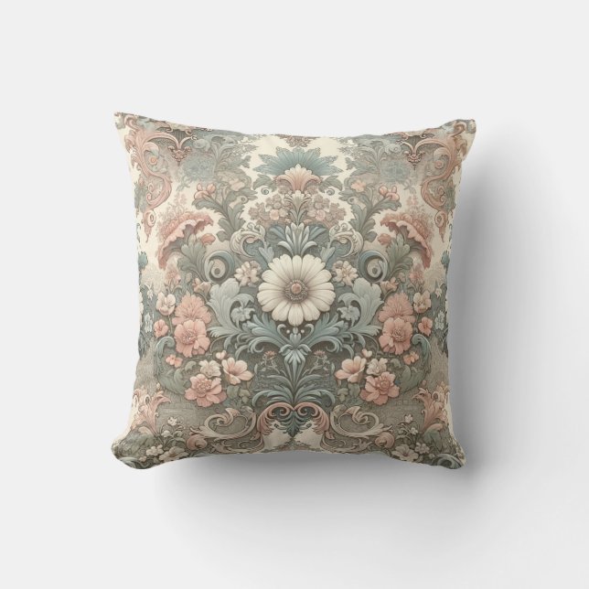 Victorian Whisper: Pastel Symphony Kudde (Framsida)