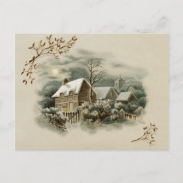 Victorian Winter Scene Vykort