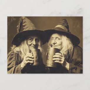 Victorian Witch Sepia Porträtt stil 10 Vykort