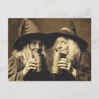 Victorian Witch Sepia Porträtt stil 10 Vykort