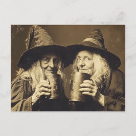 Victorian Witch Sepia Porträtt stil 10 Vykort