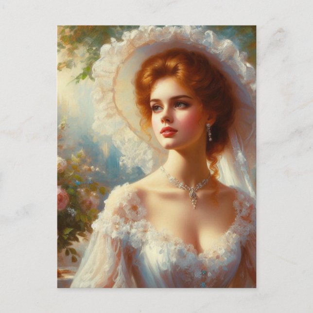 Victorian Woman 5 Vykort (Framsida)