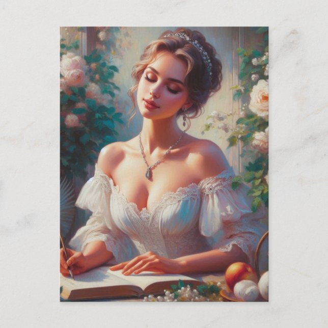 Victorian Woman 6 Vykort (Framsida)