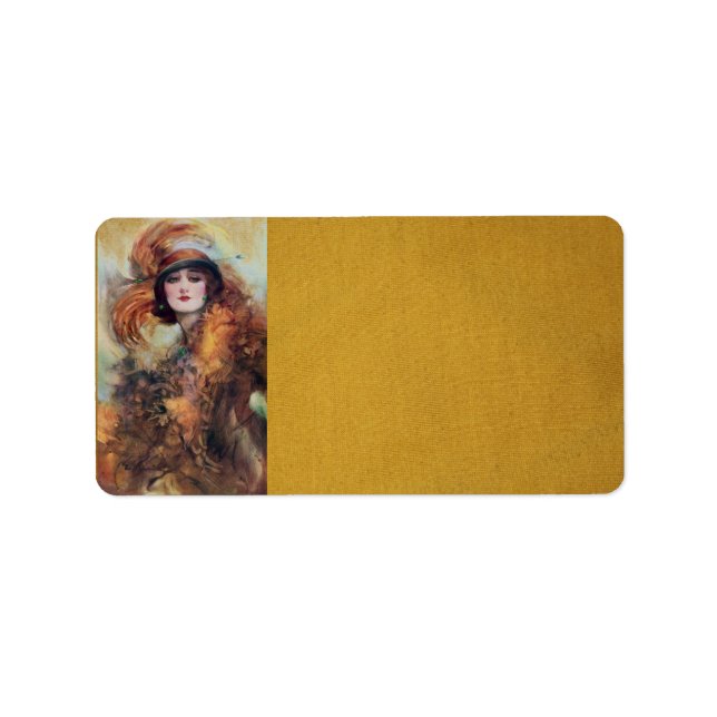 Victorian Woman-adressetikett Adressetikett (Framsidan)