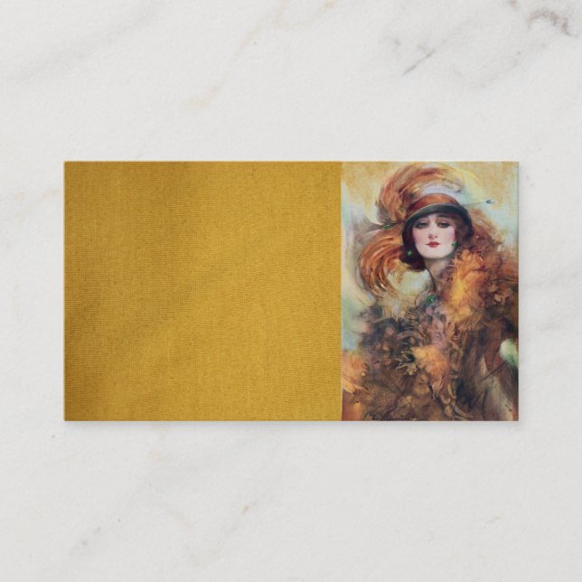 Victorian Woman Affärskort Visitkort (Framsida)