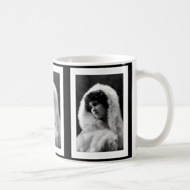 victorian woman cameo pose kaffemugg (Höger)
