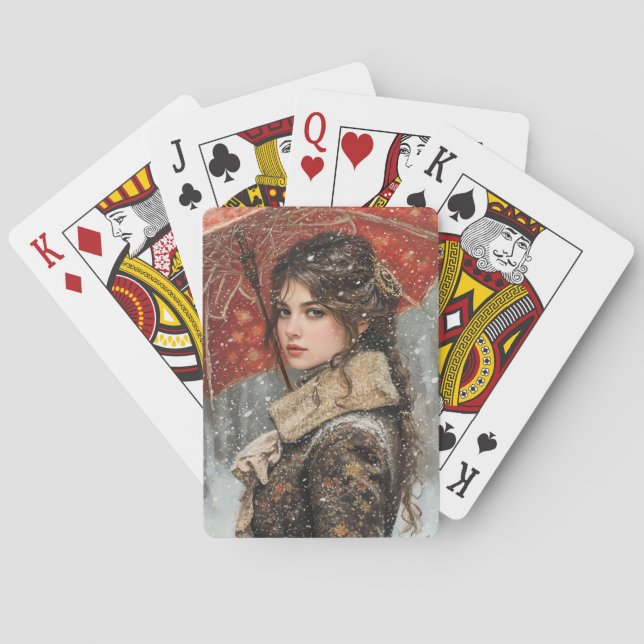 Victorian Woman Casinokort (Baksidan)