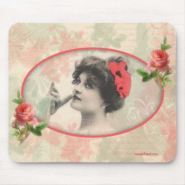 Victorian Woman Mousepad Musmatta (Framsidan)