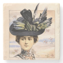 Victorian Woman på japansk Papper