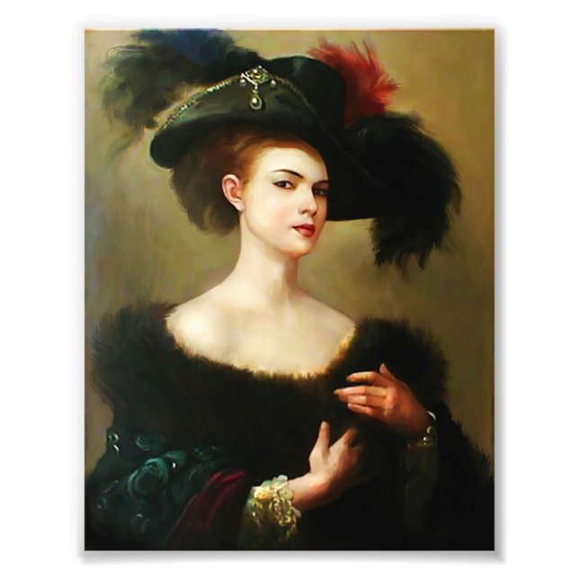 Victorian Woman Wall Art, Victorian Wall Art, Art Fototryck (Framsidan)
