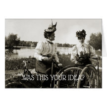 VICTORIAN WOMEN BICYCLE RIDE VINTAGE PFOTOGRAPH
