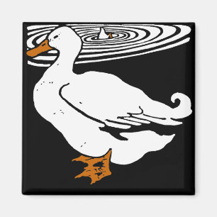 Victorian Woodcut Boskap Ankor Magnet