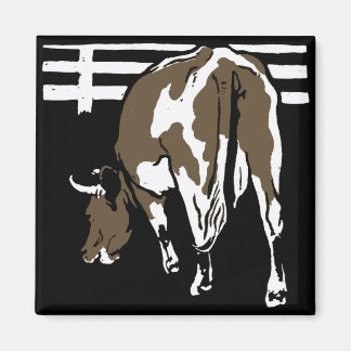 Victorian Woodcut Boskap Cows Magnet