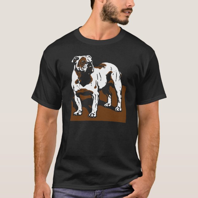 Victorian Woodcut Bulldog Tröja (Framsida)
