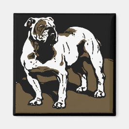 Victorian Woodcut Farm Animal Magnets Bulldog Magnet