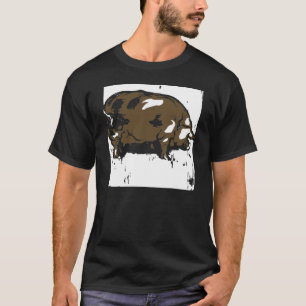 Victorian Woodcut Gris On T Shirt