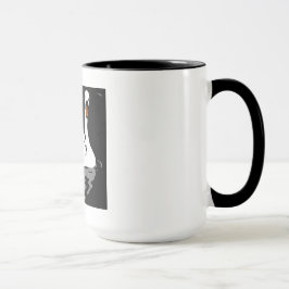 Victorian Woodcut Svanar på Mugg