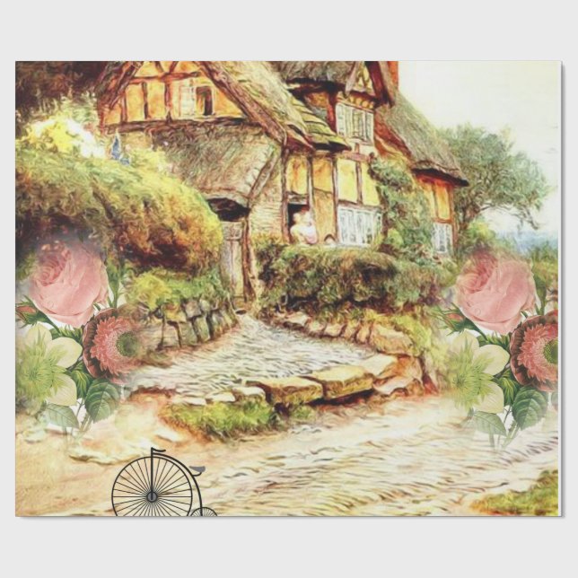 Victorian Wrapping Papper Presentpapper (Platt)