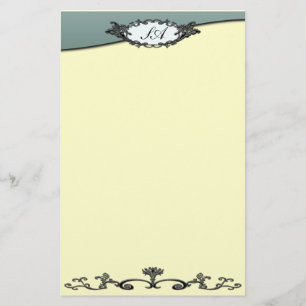 Victorian Wrotorg Järn Stationery Brevpapper