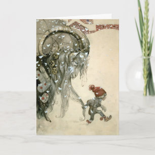 Victorian Yule Goat Art-julkort Helgkort