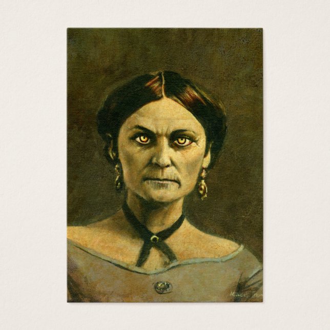 Victorian Zombie Dam ACEO-personkort Visitkort (Framsidan)