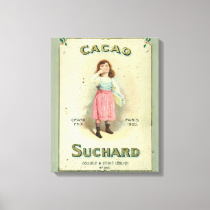 Victoriana Choklad Kyss Flickan Socker Canvastryck
