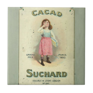 Victoriana Choklad Kyss Flickan Socker Kakelplatta
