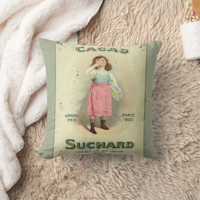 Victoriana Choklad Kyss Flickan Socker Kudde (Filt)