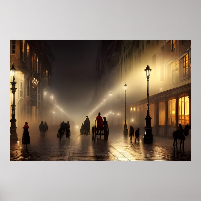 Victoriana Elegance 1888 London. Poster (Framsidan)